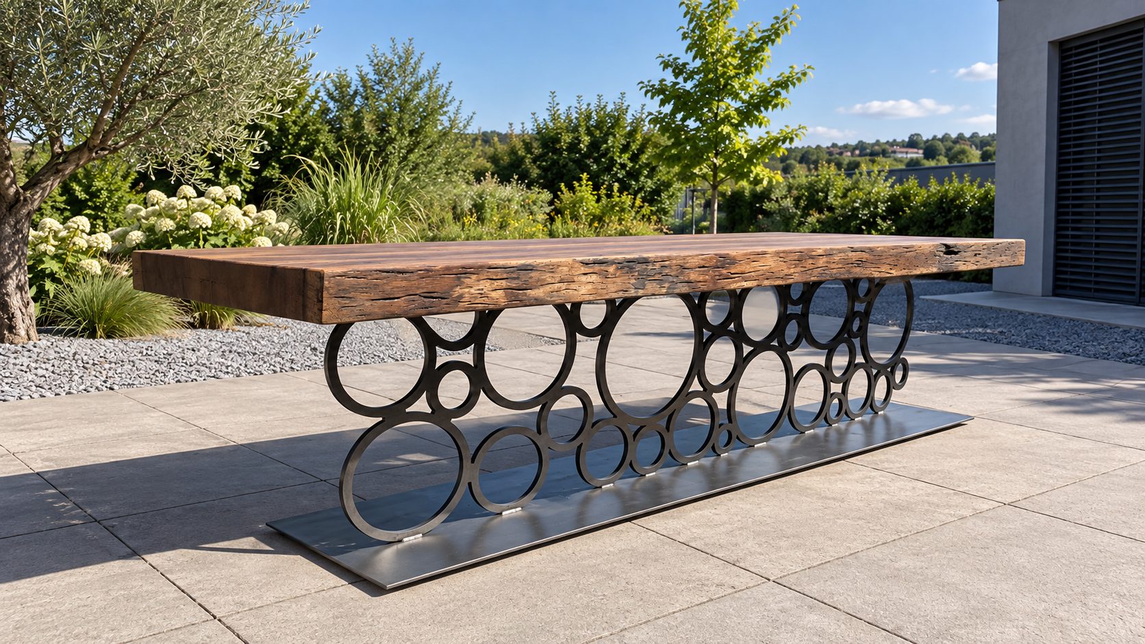 Tisch Eichenbalken Ring Ambiente