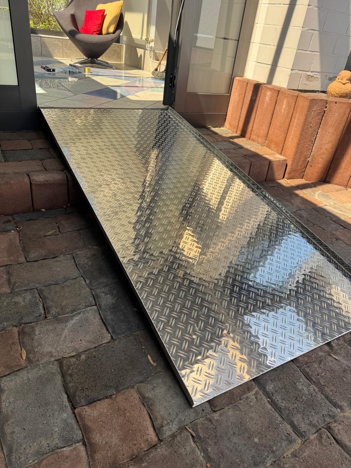 Riffelblech Rampe Terrasse