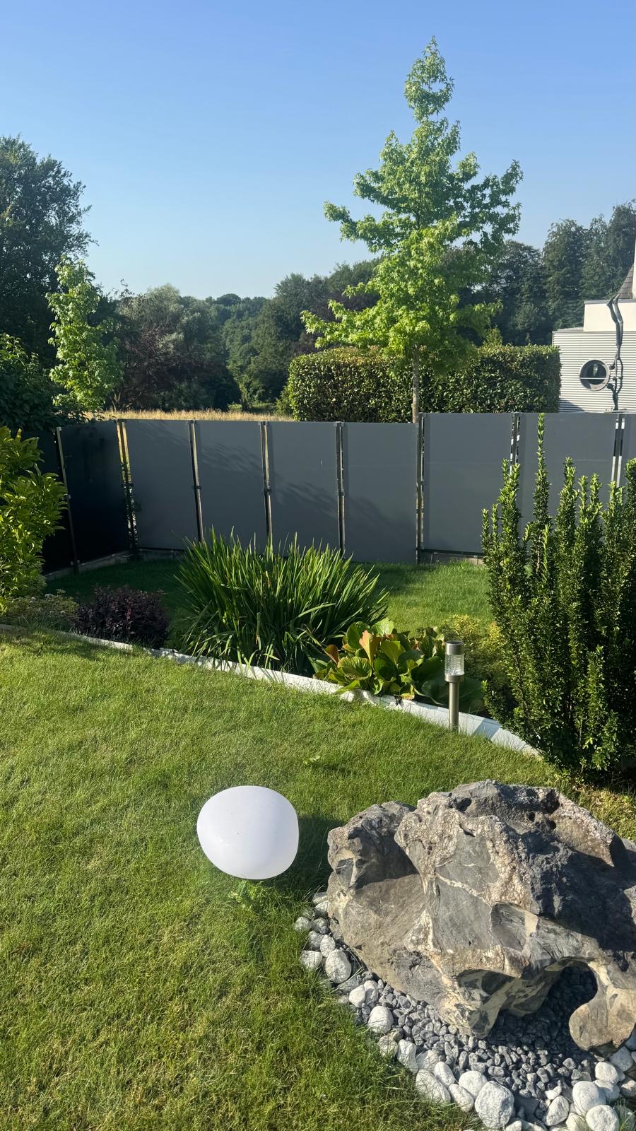 Sichtschutz Garten Grau 1