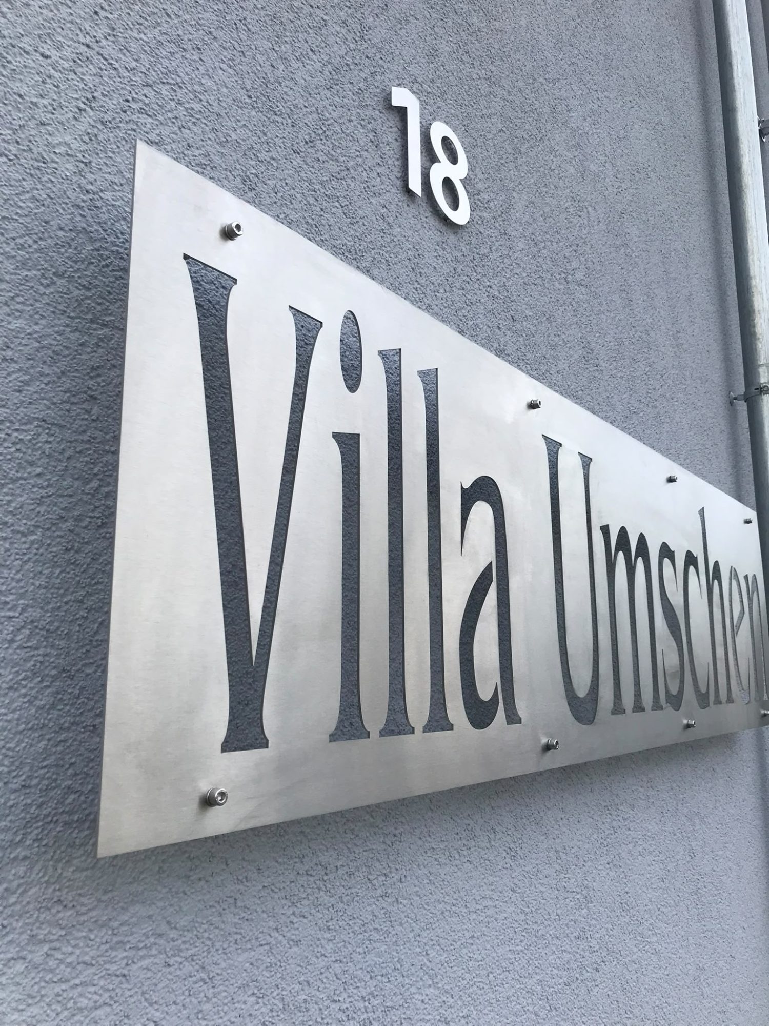 Gelasertes Blech Villa Umschen